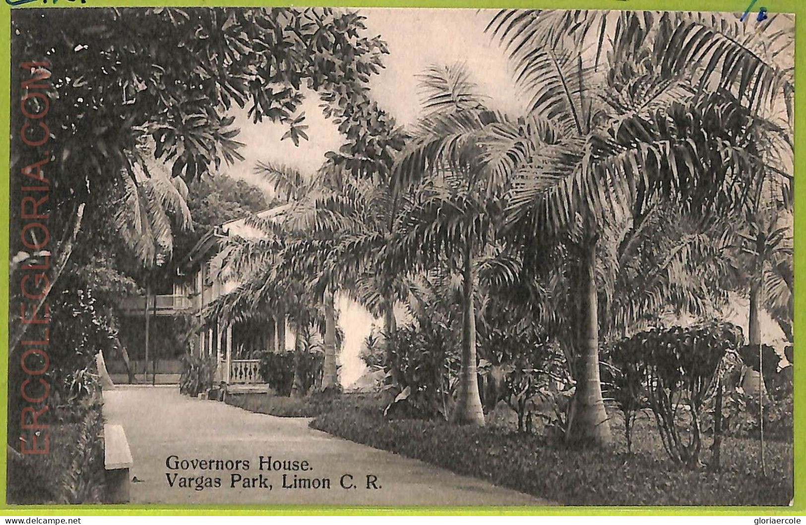 Aa6095 - COSTA RICA - Vintage Postcard - Limon, Vargas Park - Costa Rica