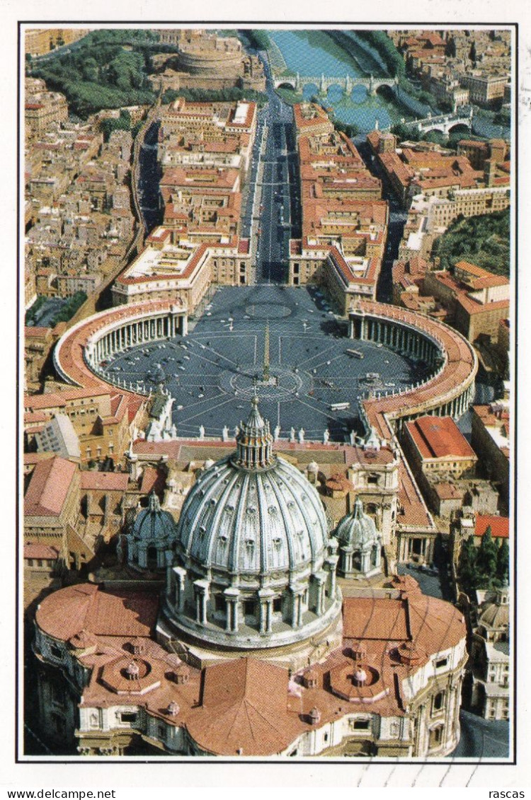 CPM - L - ITALIE - ROMA - ROME - PLACE SAINT PIERRE - PIAZZA SAN PIETRO - VUE AERIENNE - San Pietro