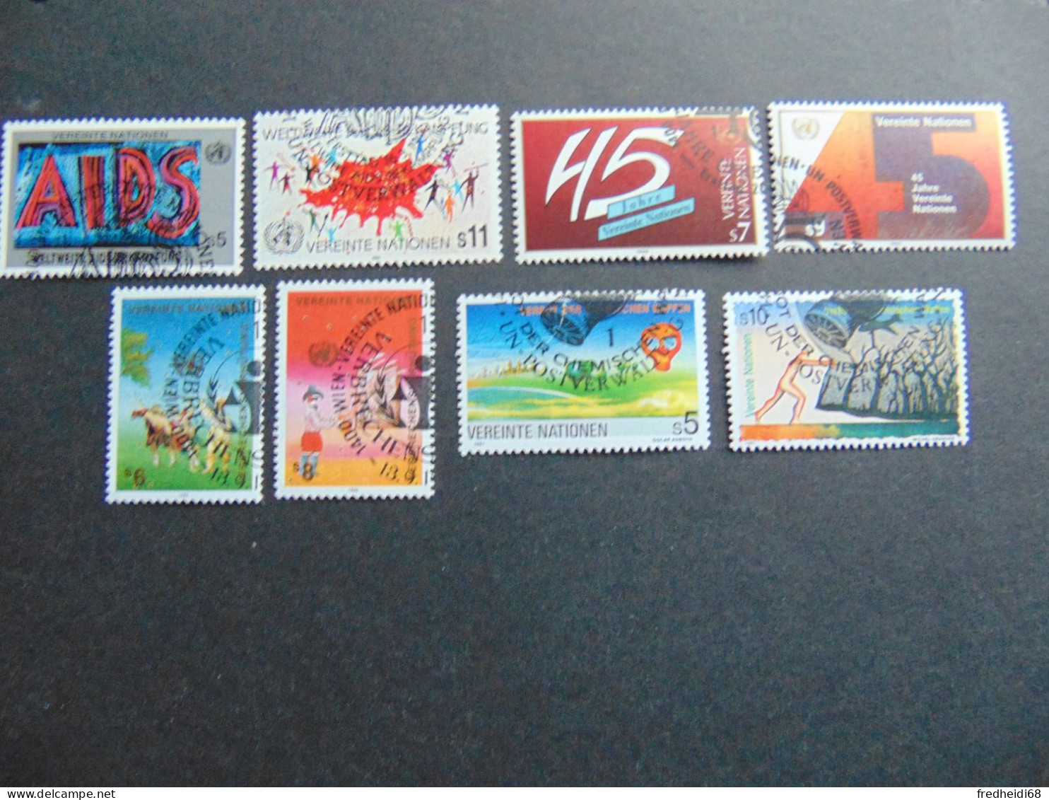 Très Beau Petit Lot De 8 Timbres Oblitérés De 1990-91 - Oblitérés