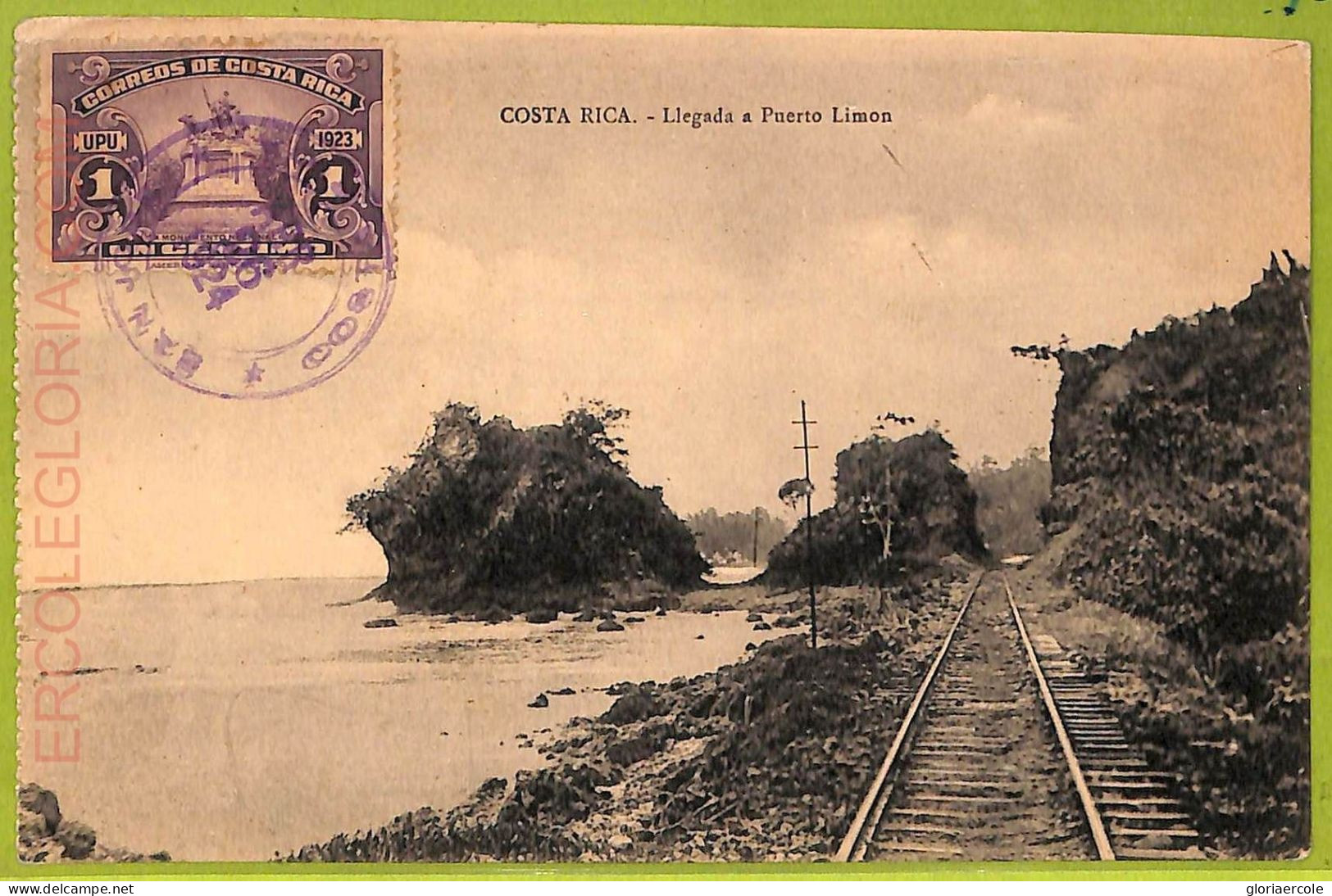 Aa6099 - COSTA RICA - Vintage Postcard - Puerto Limon - 1924 - Costa Rica