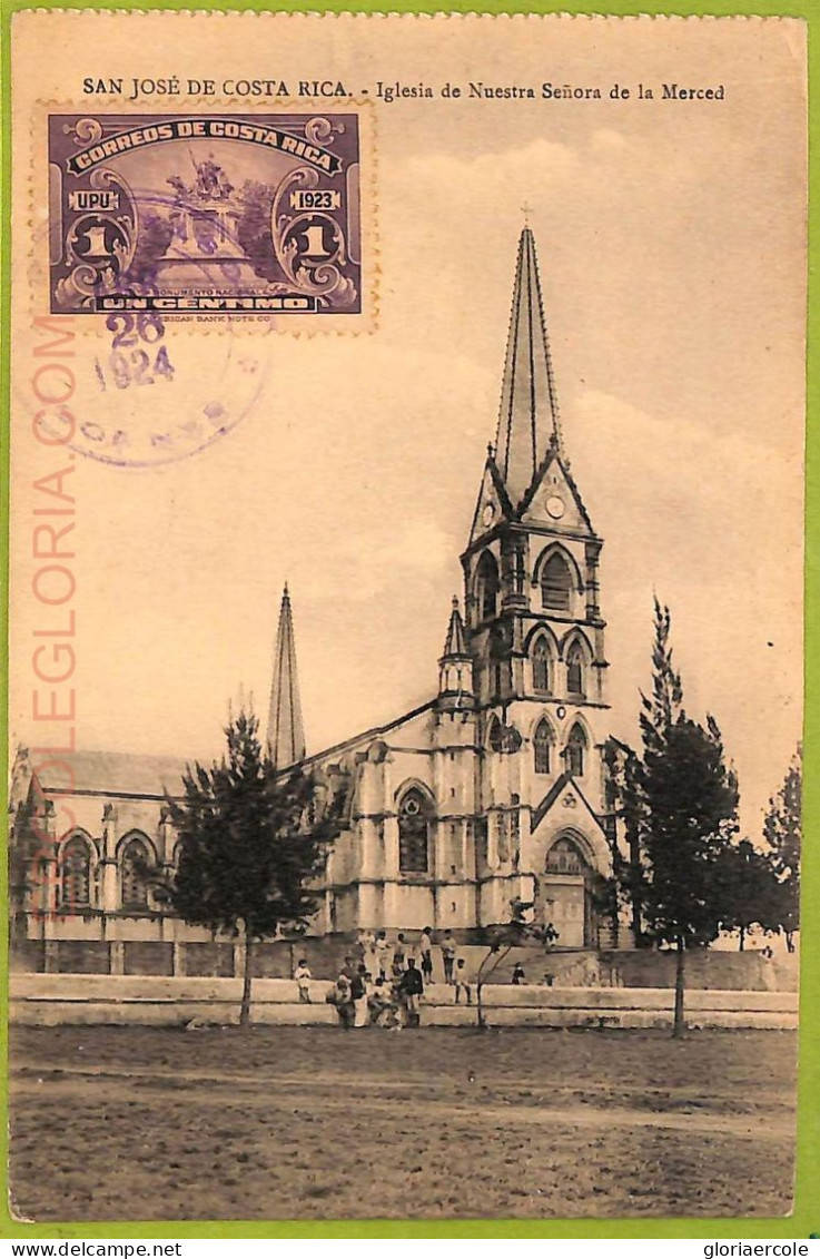 Aa6100 - COSTA RICA - Vintage Postcard - San Jose - 1924 - Costa Rica