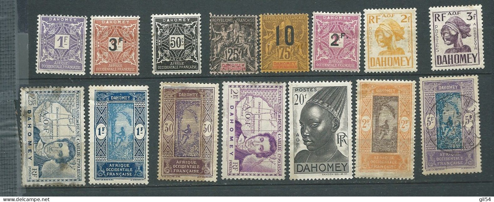 DAHOMEY  LOT DE 15 TIMBRES TOUT ETAT  * (*)  Oblitérés -  Ay 18505 - Autres & Non Classés