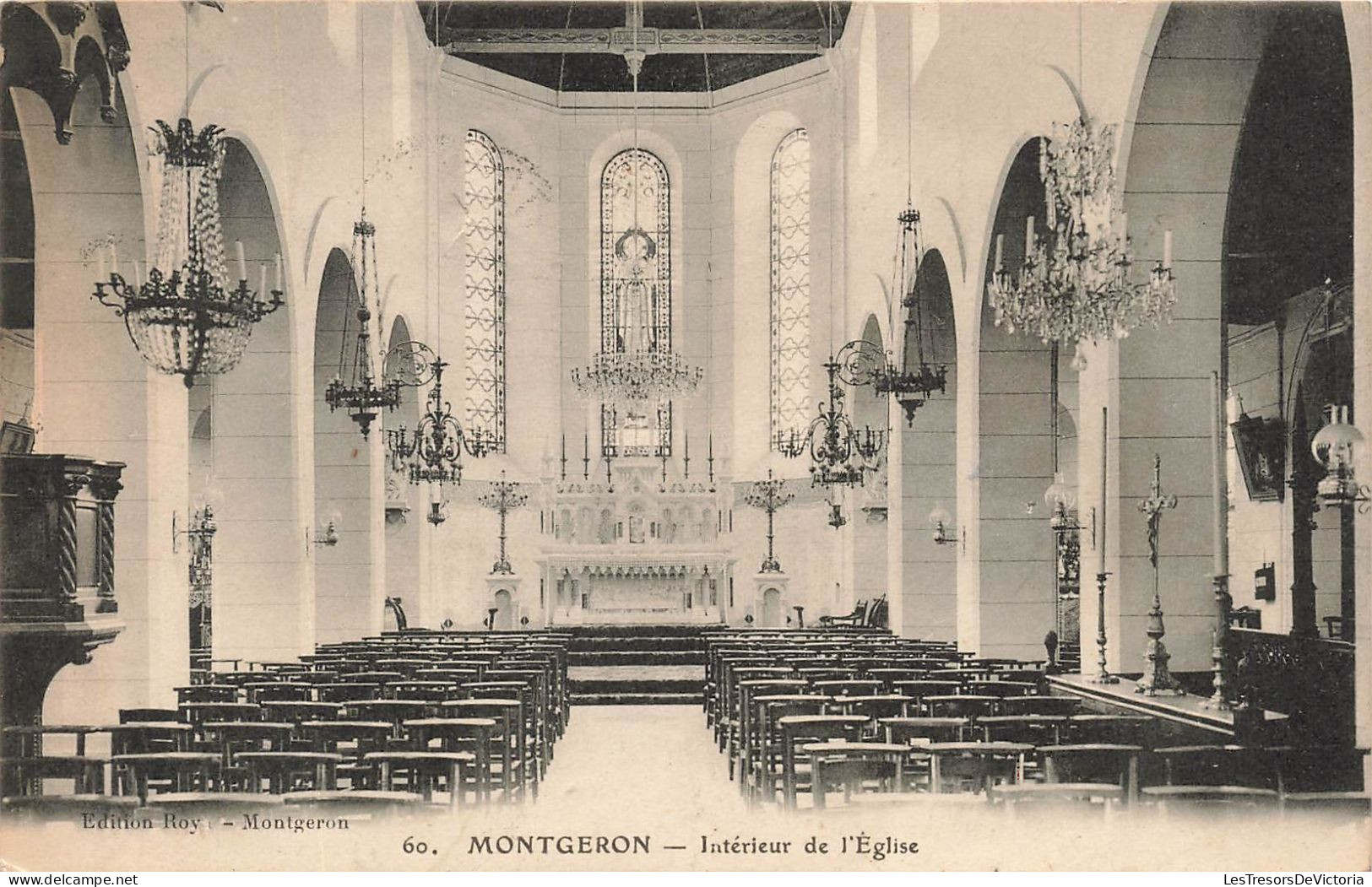 FRANCE - La Ville Aux Clercs - Intérieur De L'Eglise - Carte Postale Ancienne - Andere & Zonder Classificatie