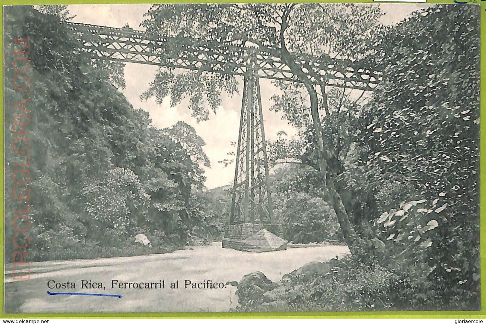 Aa6105 - COSTA RICA - Vintage Postcard - Ferrocarril Al Pacifico - Costa Rica