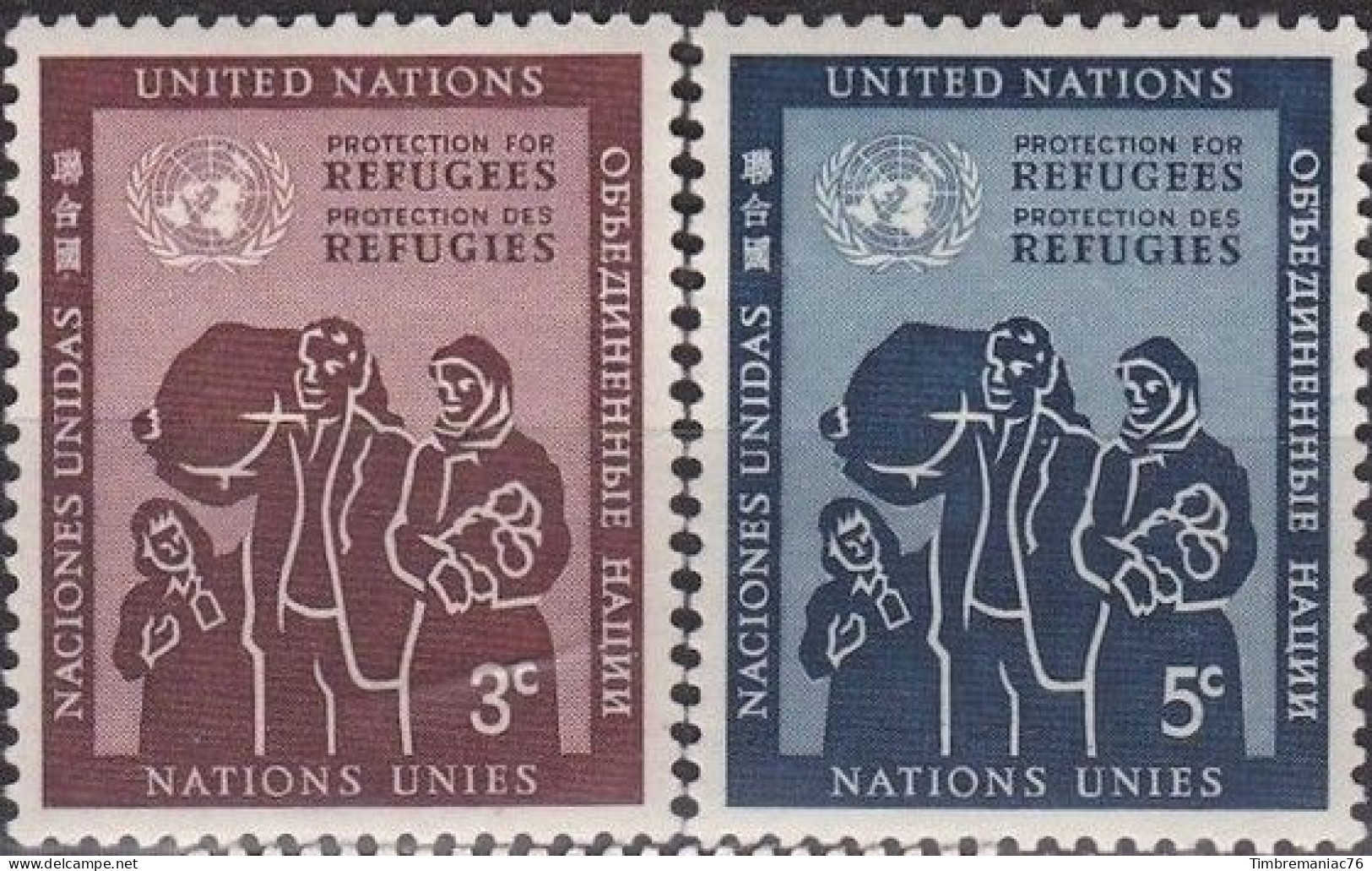 Nations Unies N.Y. 1953 YT 15-16 Neufs - Ungebraucht
