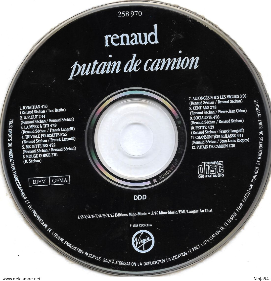 CD Renaud   "  Putain De Camion  "  Europe - Autres - Musique Française