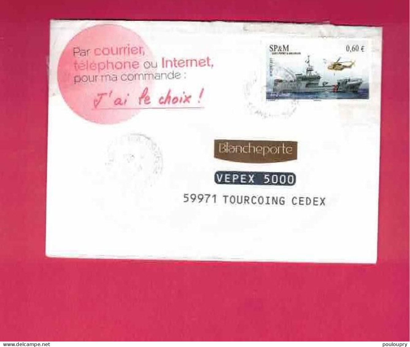 Lettre De 2011 Pour La France - YT N° 1013 - Bateau D' Assistance - Hélicoptère - Covers & Documents