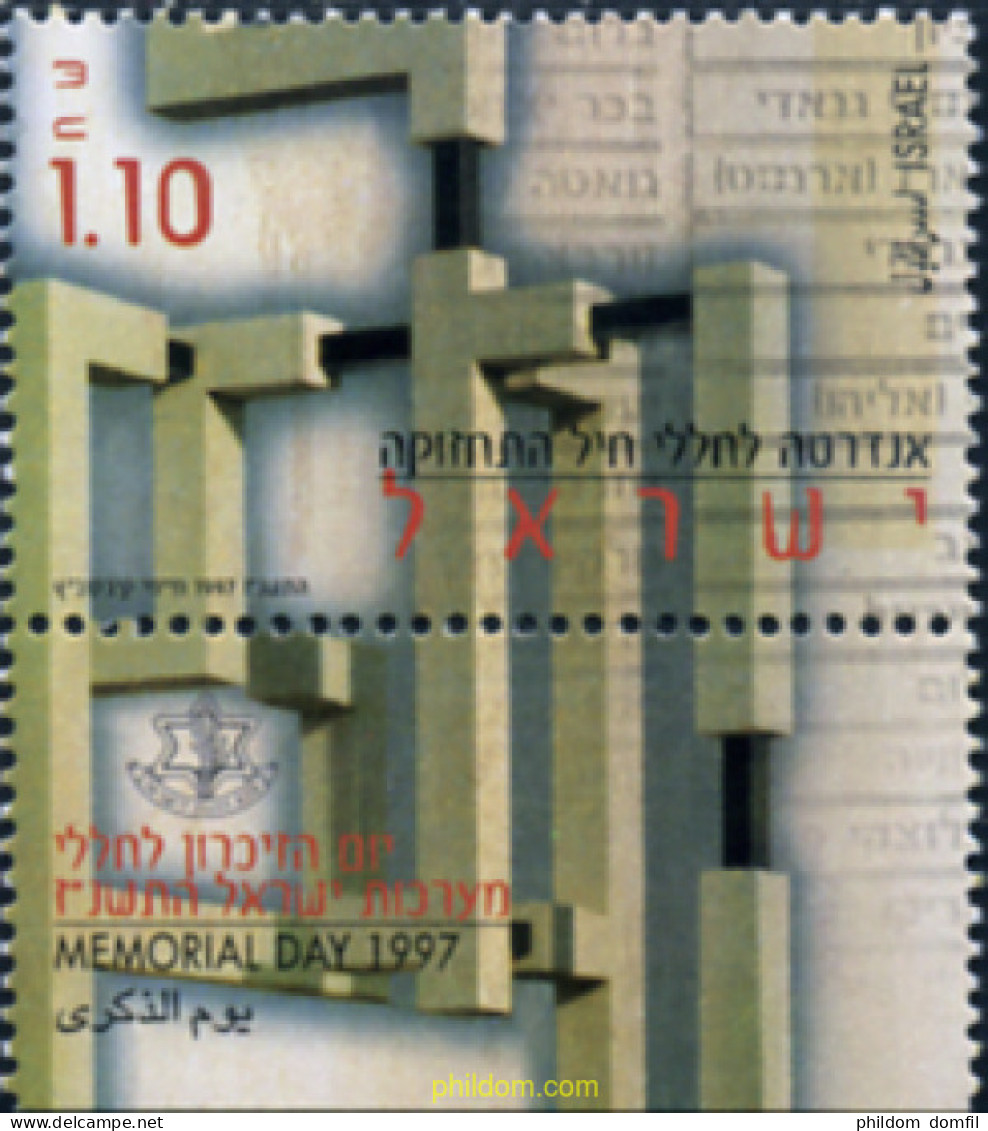 328584 MNH ISRAEL 1997 DIA DEL RECUERDO - Unused Stamps (without Tabs)
