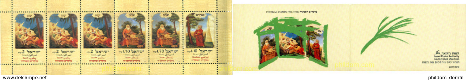 129909 MNH ISRAEL 1997 SELLOS PARA LAS FIESTAS DE 1997 - Unused Stamps (without Tabs)