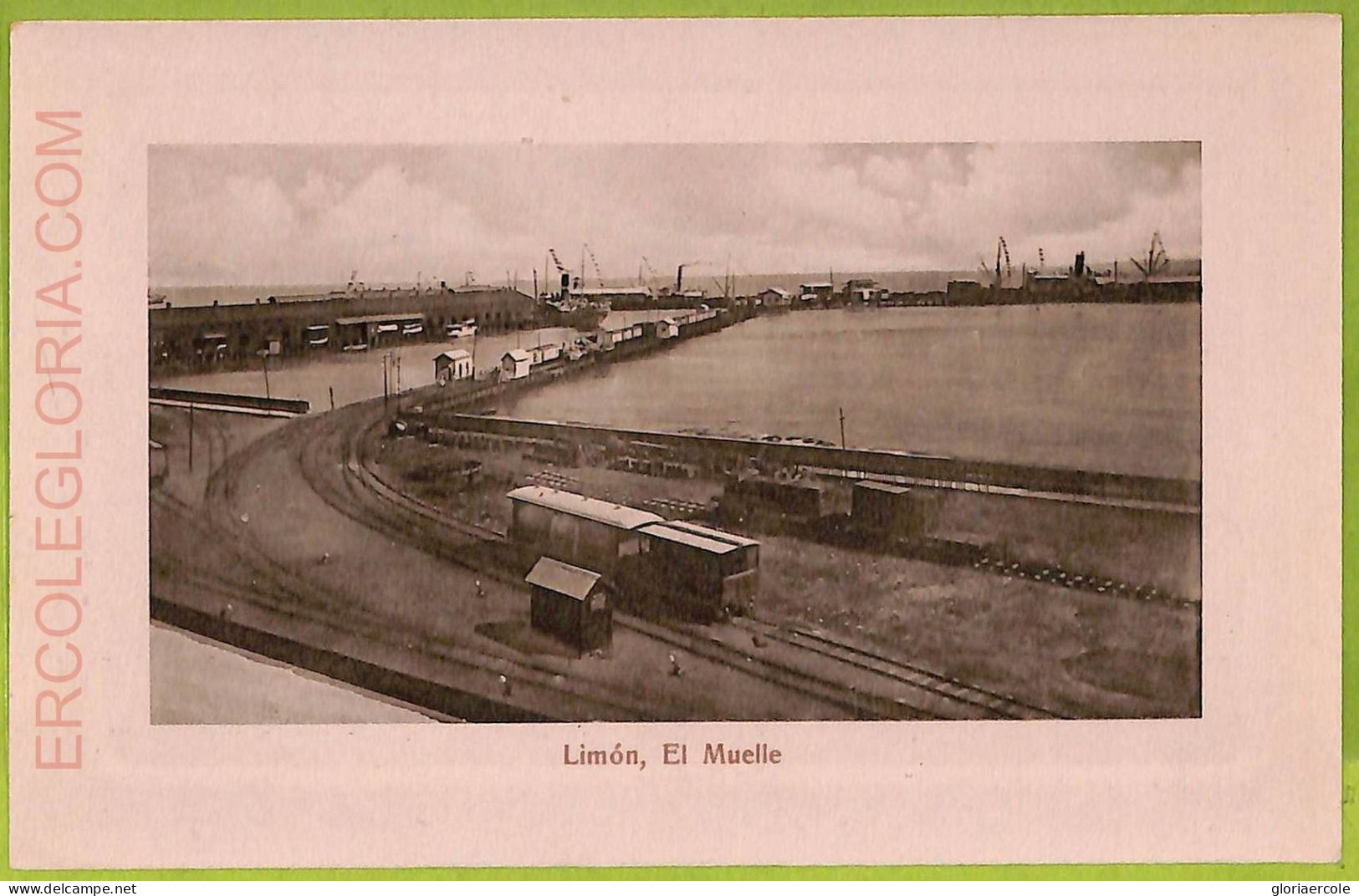 Aa6114 - COSTA RICA - Vintage Postcard - Limon, El Muelle - Costa Rica