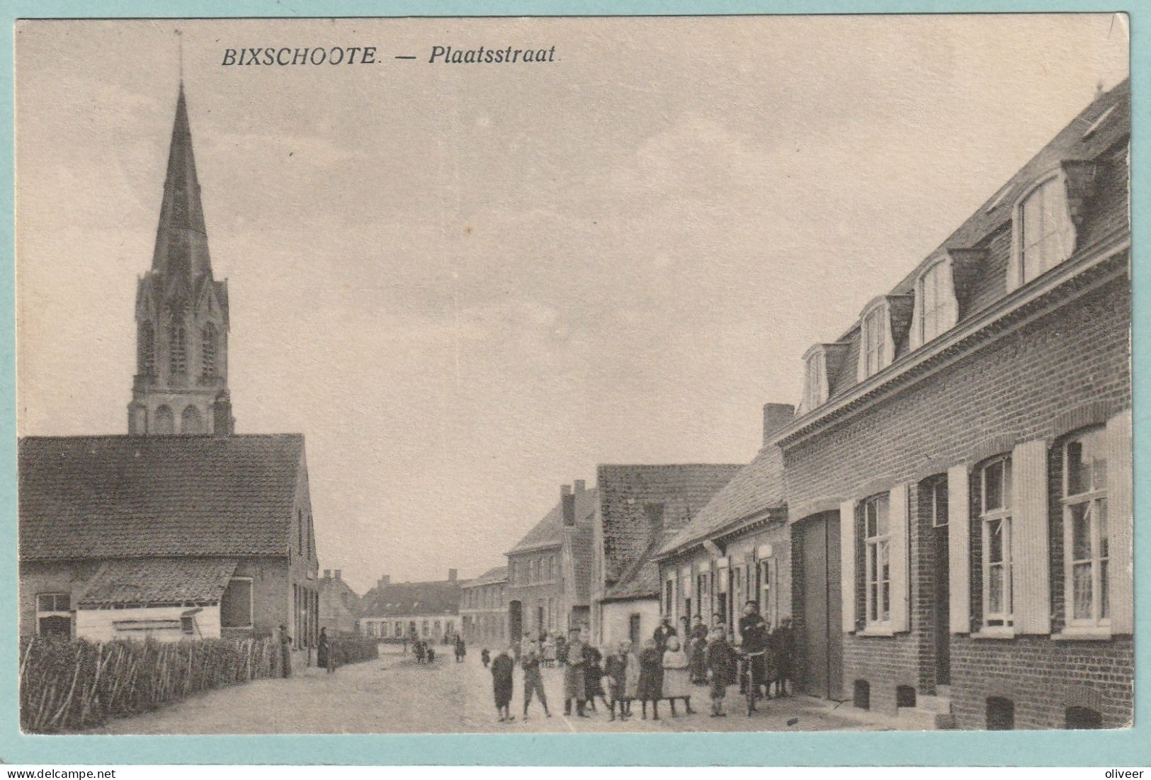 Bixschoote : Plaatsstraat - Langemark-Pölkapelle