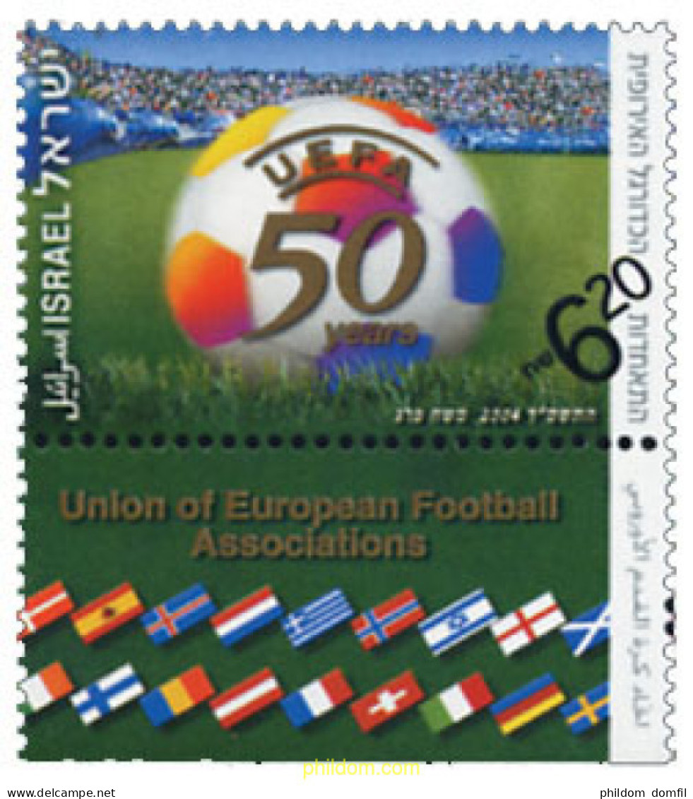 328734 MNH ISRAEL 2004 50 ANIVERSARIO DE LA UEFA - Unused Stamps (without Tabs)