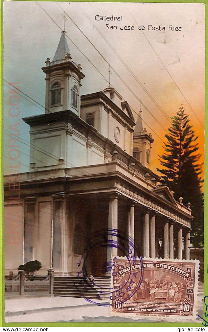 Aa6119 - COSTA RICA - Vintage Postcard - San Jose - Catedral - Costa Rica