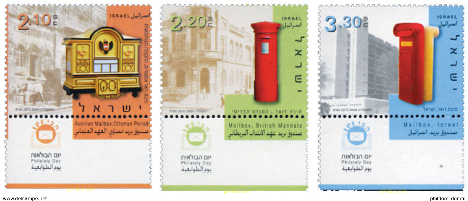 328748 MNH ISRAEL 2004 DIA DE LA FILATELIA - Ongebruikt (zonder Tabs)