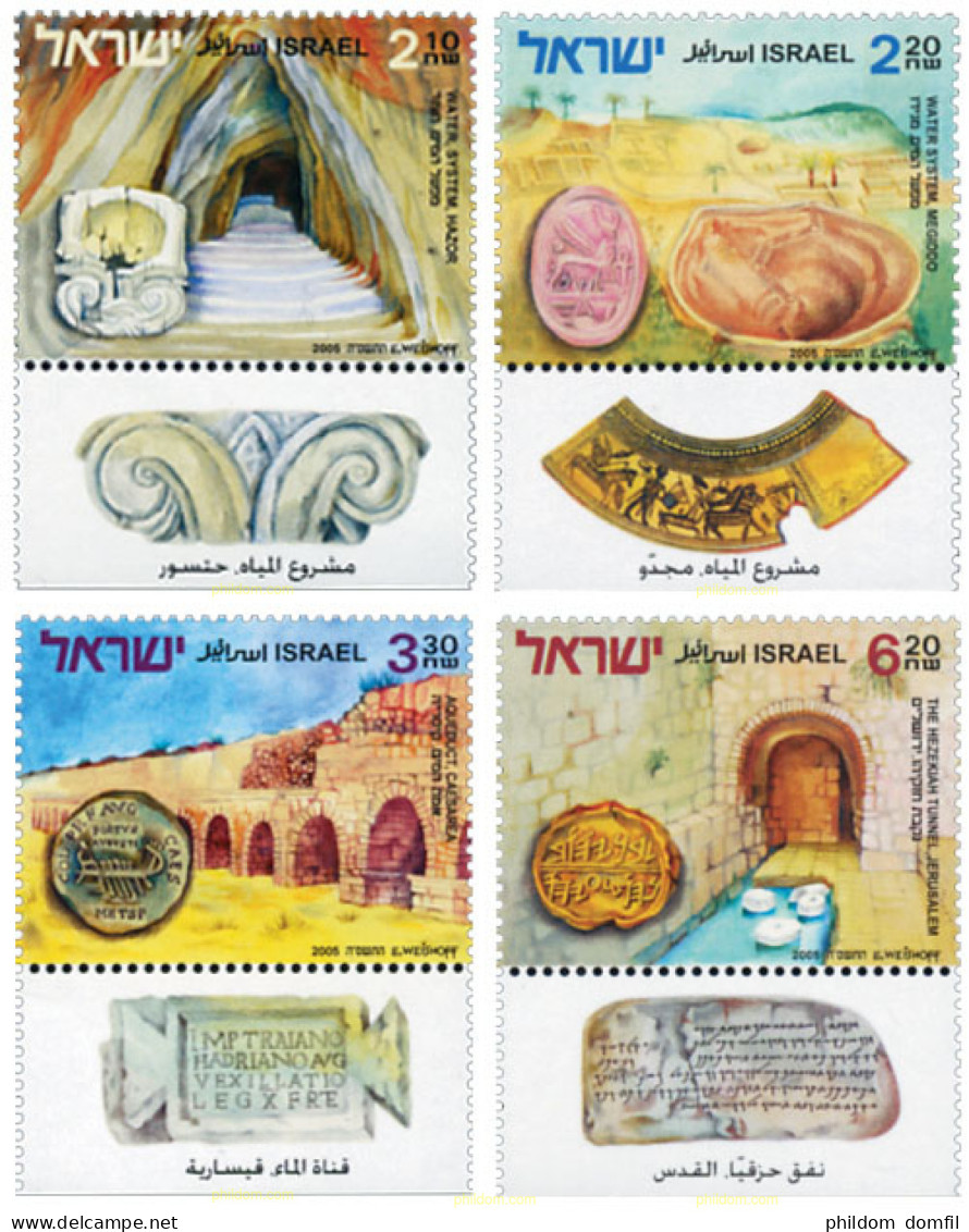 328750 MNH ISRAEL 2005 SISTEMAS ANTIGUOS DE APROVISIONAMIENTO DE AGUA - Nuevos (sin Tab)