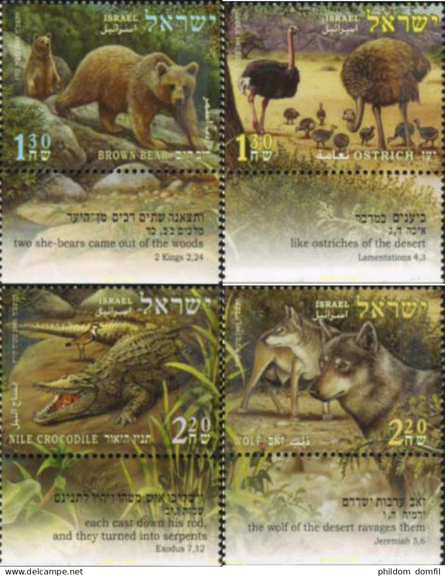 328749 MNH ISRAEL 2005 ANIMALES DE LA BIBLIA - Neufs (sans Tabs)