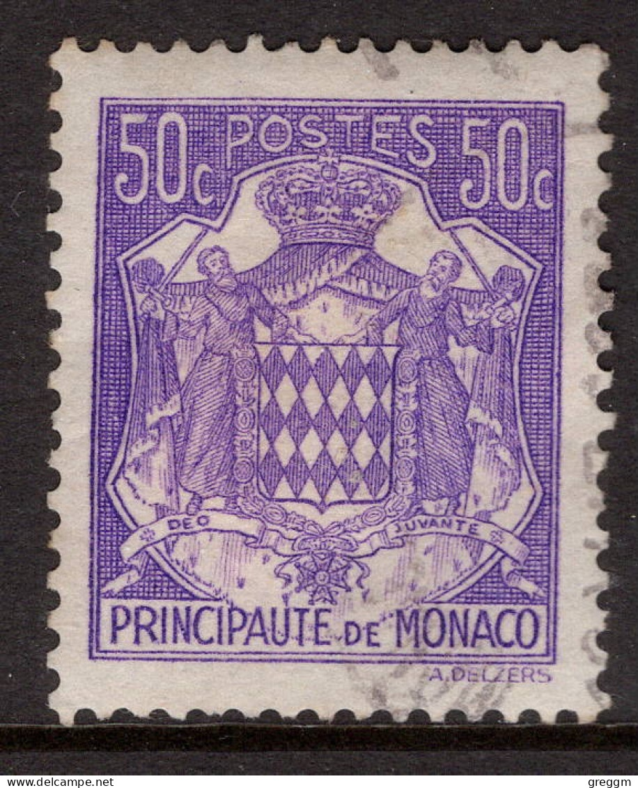 Monaco 1941 Single Stamp Coat Of Arms In Fine Used - Usati
