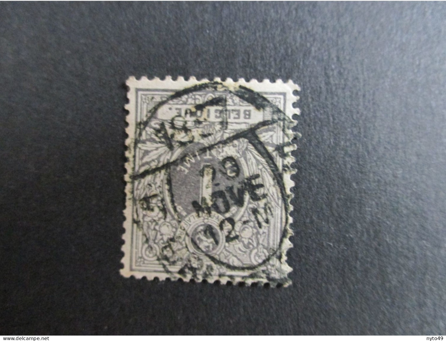 Nr 43 - Liggende Leeuw - Centrale Dagbladstempel Bruxelles 5 - 1887 - 1869-1888 Lion Couché (Liegender Löwe)