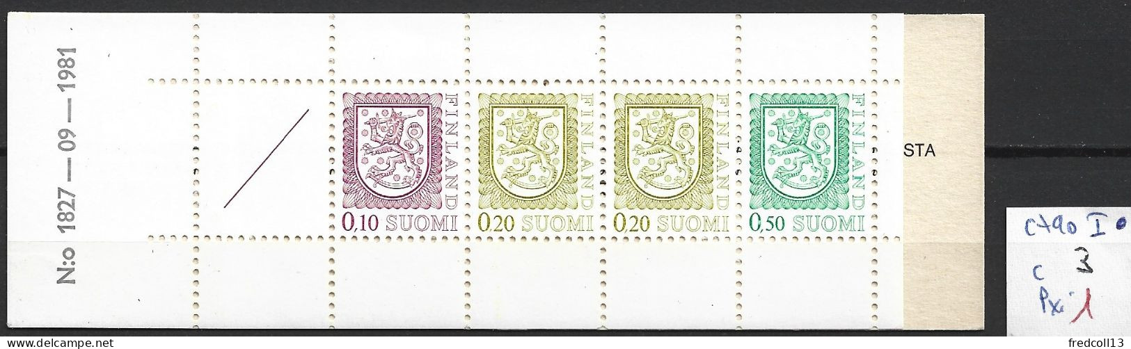 FINLANDE C 790 I Côte 3 € ( 1981 ) - Carnets