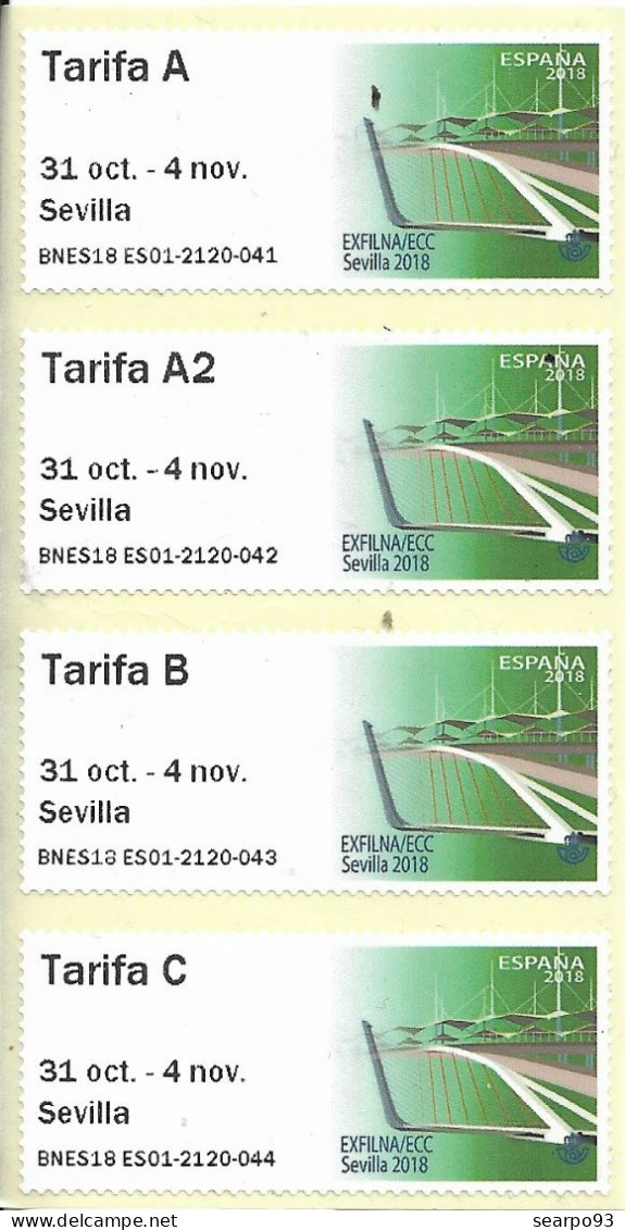 SPAIN. ATM. EXFILNA SEVILLA 2018 - Automaatzegels [ATM]