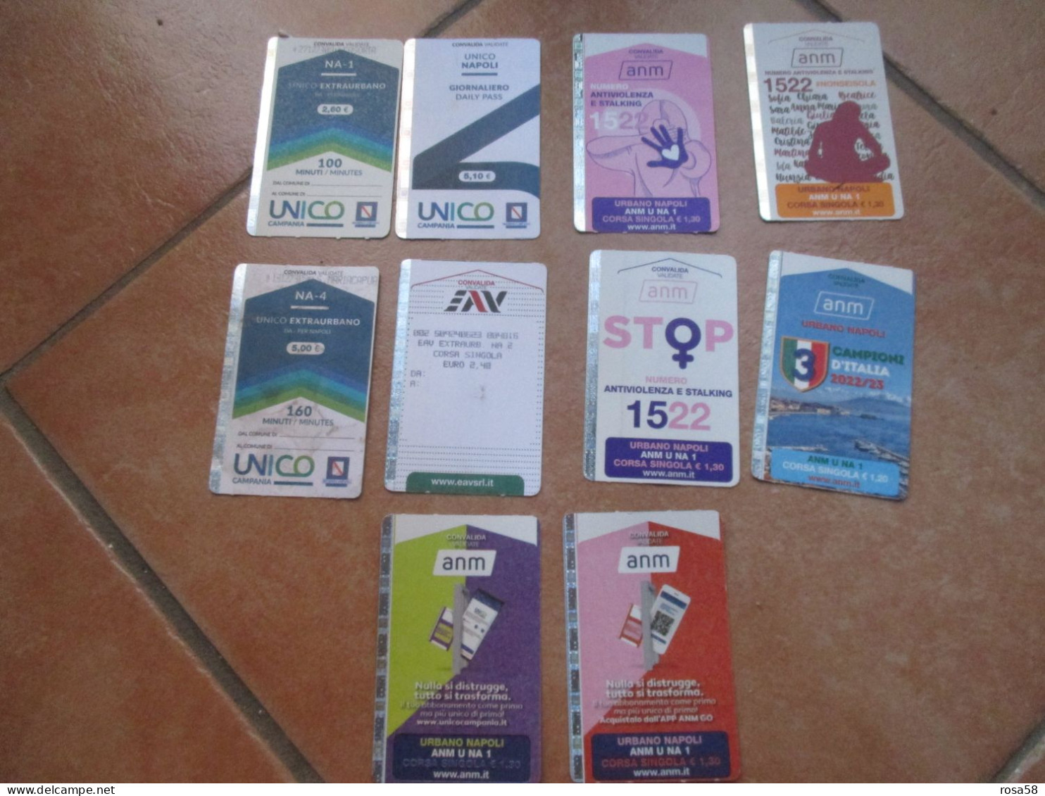 ITALIA Napoli Used Tickets N. 16 Different  2022 2023 - Europe