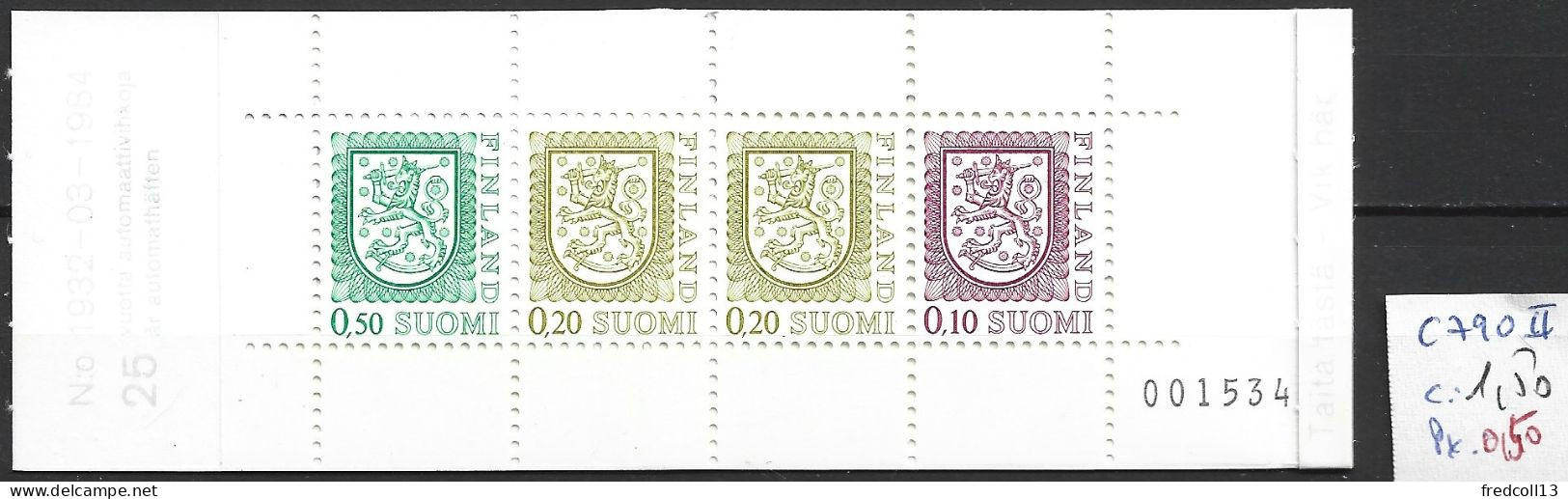 FINLANDE C 790 II Côte 1.50 € ( 1984 ) - Carnets