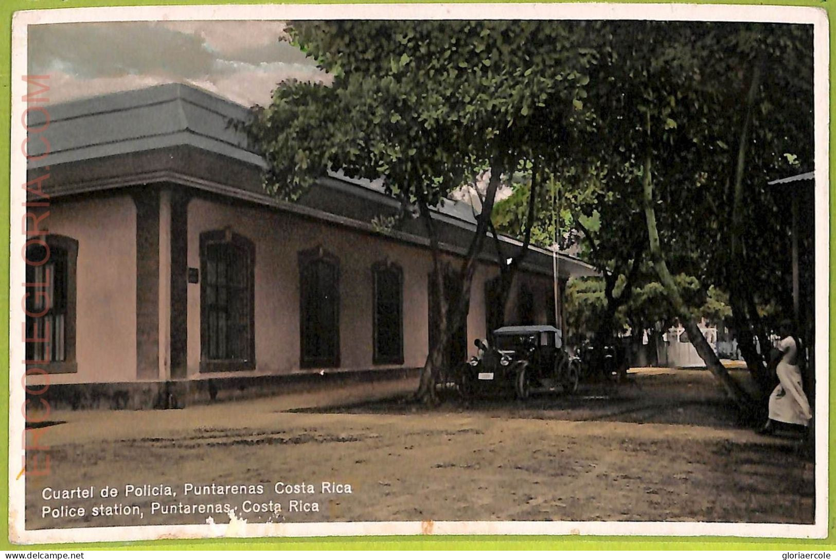 Aa6136 - COSTA RICA - Vintage Postcard - Puntarenas - Police Station - Costa Rica