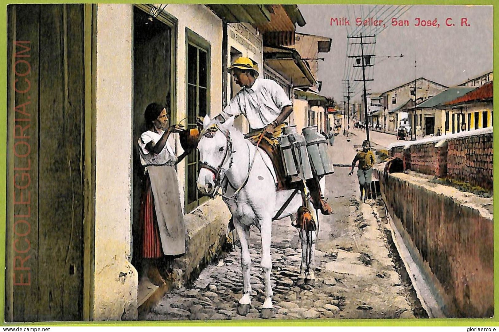 Aa6141 - COSTA RICA - Vintage Postcard - San Jose - Ethnic - America