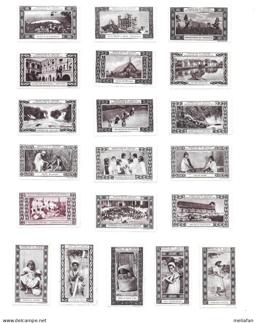 KB2033 - VIGNETTES OEUVRES MISSIONNAIRES CHRETIENNES - MADAGASCAR - Other & Unclassified
