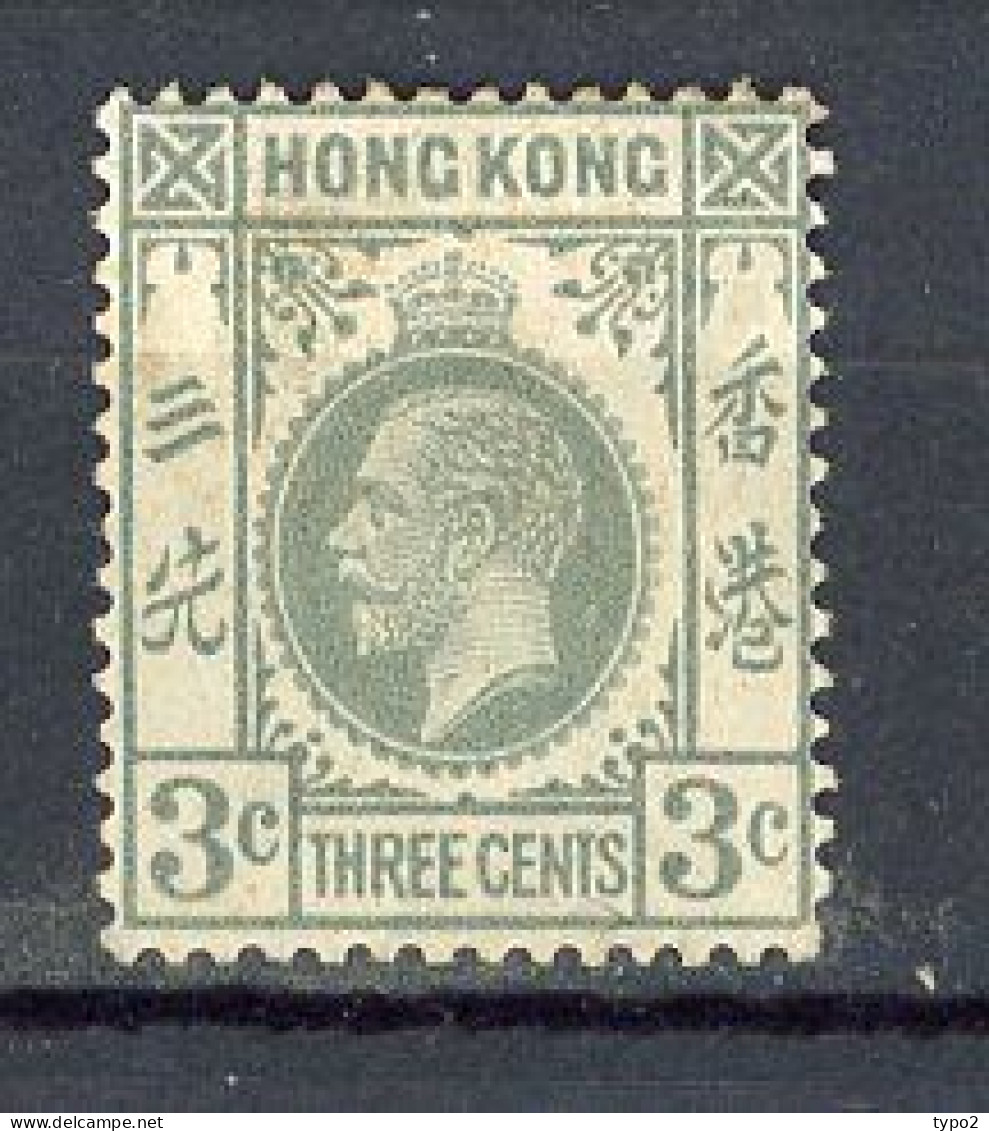 H-K  Yv. N° 119A ; SG N°119 Fil CA Mult Script * 3c  George V Cote 5 Euro BE  2 Scans - Nuovi