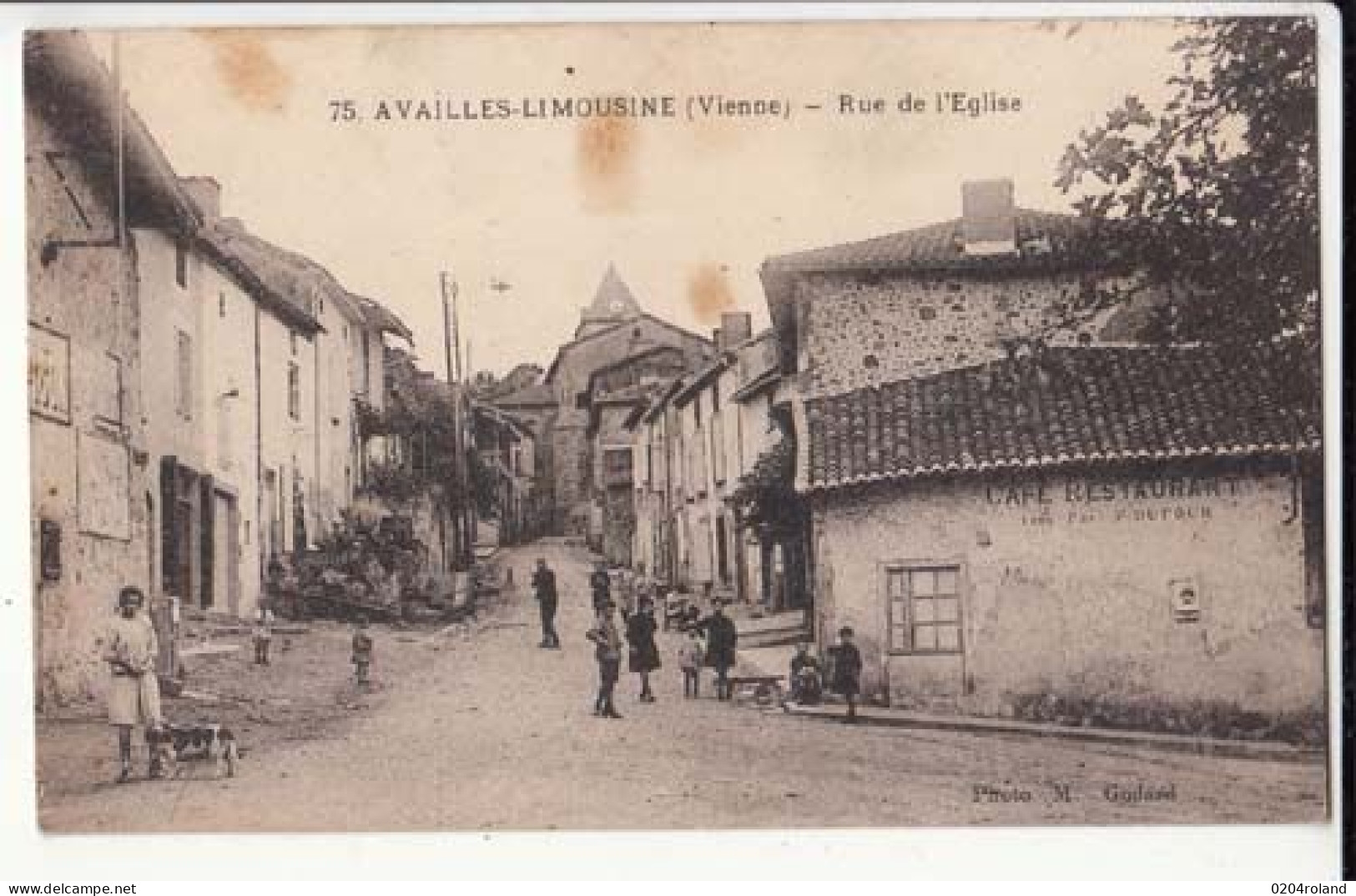 Carte  - France 86 - Availles Limousine - Rue De L'Eglise  - Prix Fixe - Availles Limouzine