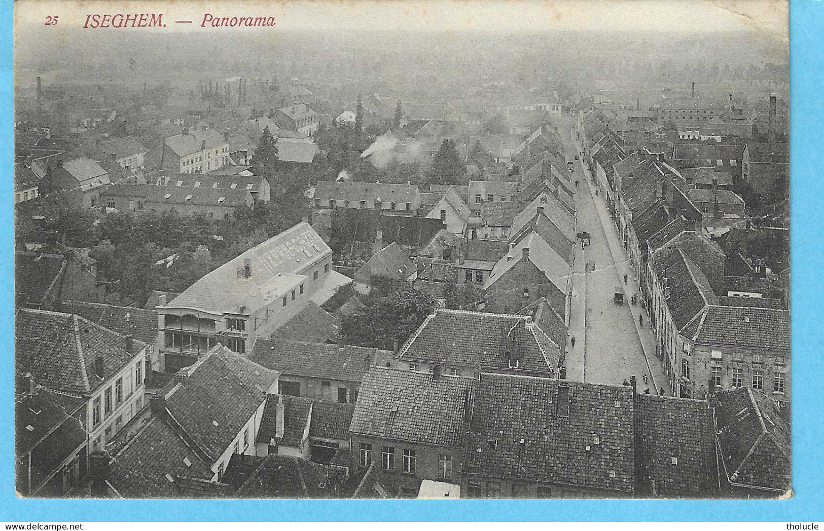 Izegem-Iseghem-1906-Algemeen Zicht-Panorama-Huis "Yzer Magazyn"( Op Het Dak)-Uitg.Th.Van Den Heuvel - Izegem