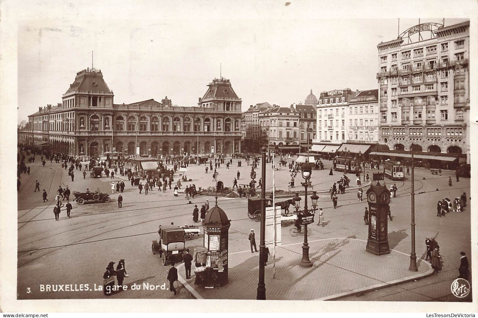 BELGIQUE - Bruxelles - La Gare Du Nord - Carte Postale Ancienne - Schienenverkehr - Bahnhöfe