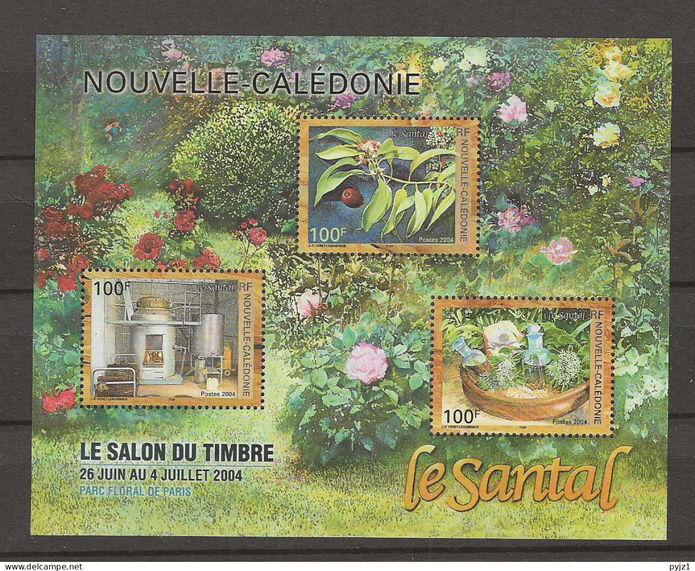 2004 MNH Nouvelle Caledonie Mi Block 34 - Hojas Y Bloques