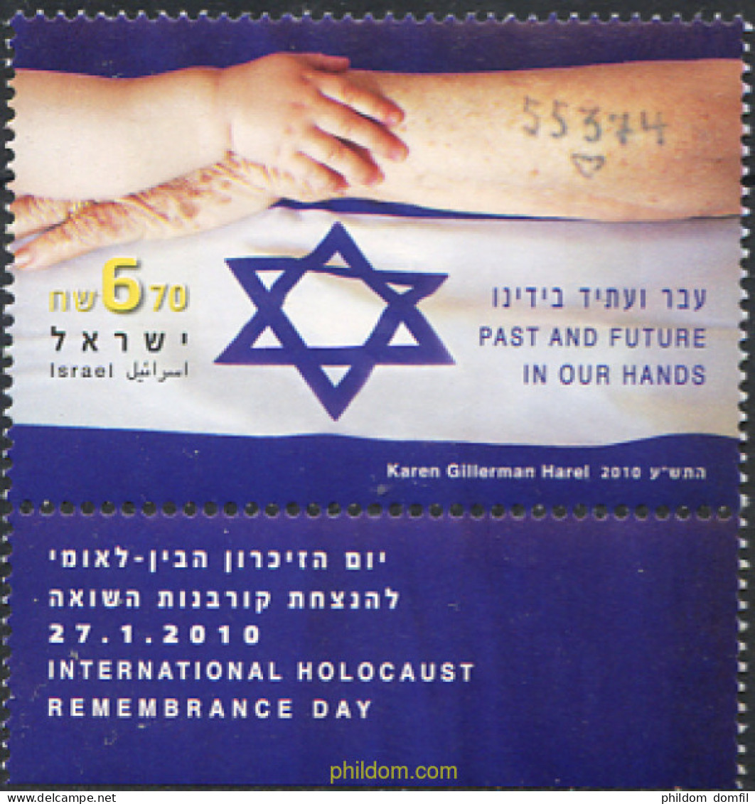 329049 MNH ISRAEL 2010 DIA INTERNACIONAL DEL RECUERDO DEL HOLOCAUSTO - Nuevos (sin Tab)