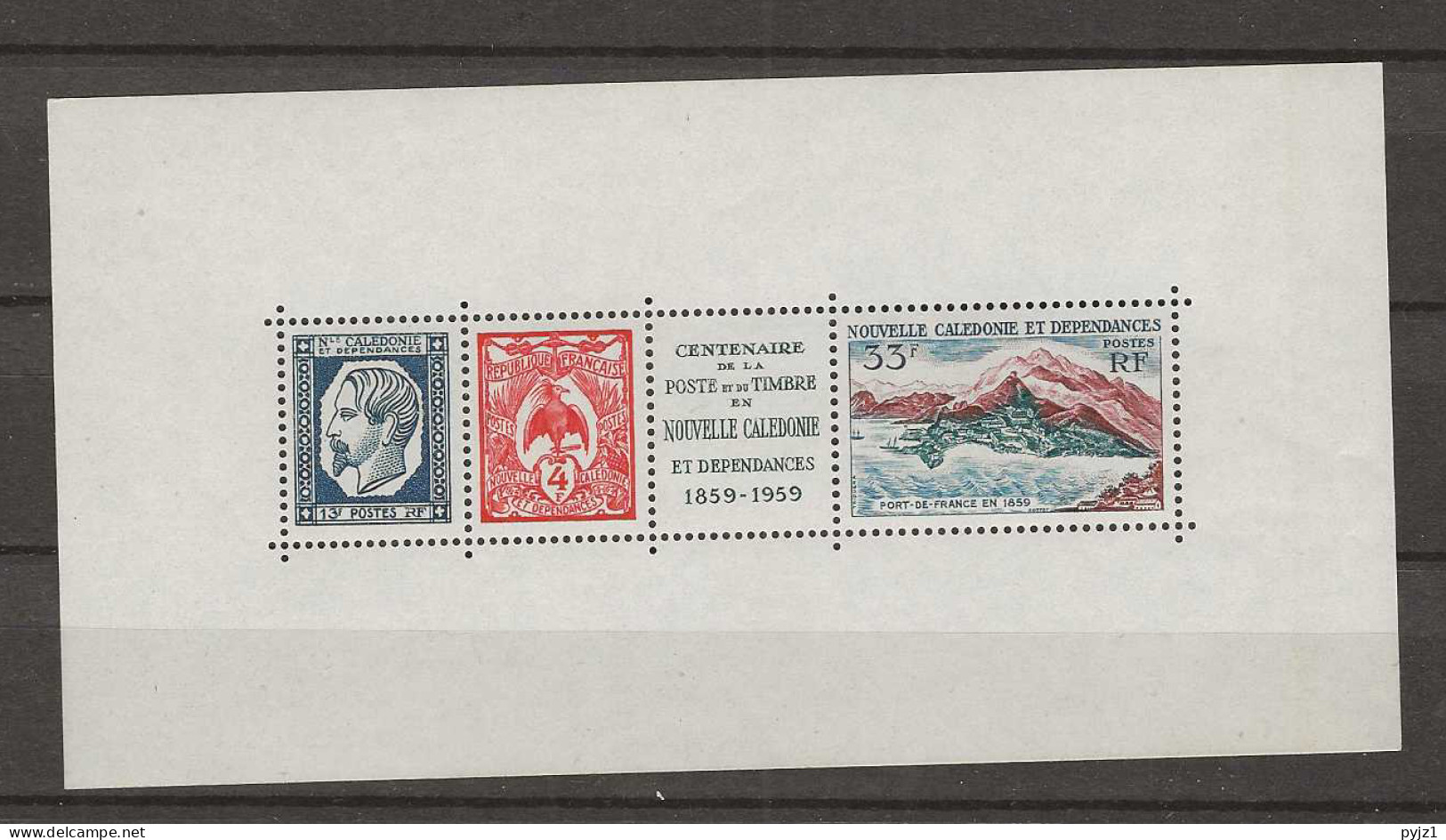 1960 MNH Nouvelle Caledonie Mi Block 2 Postfris** - Blokken & Velletjes