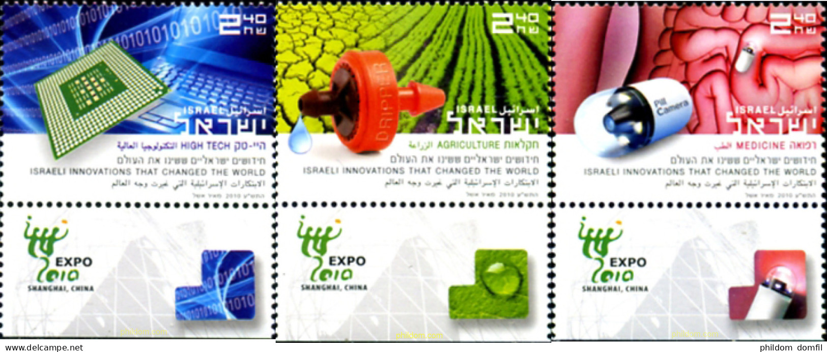 329053 MNH ISRAEL 2010 INVENTOS ISRAELIES QUE HAN CAMBIADO EL MUNDO - Unused Stamps (without Tabs)