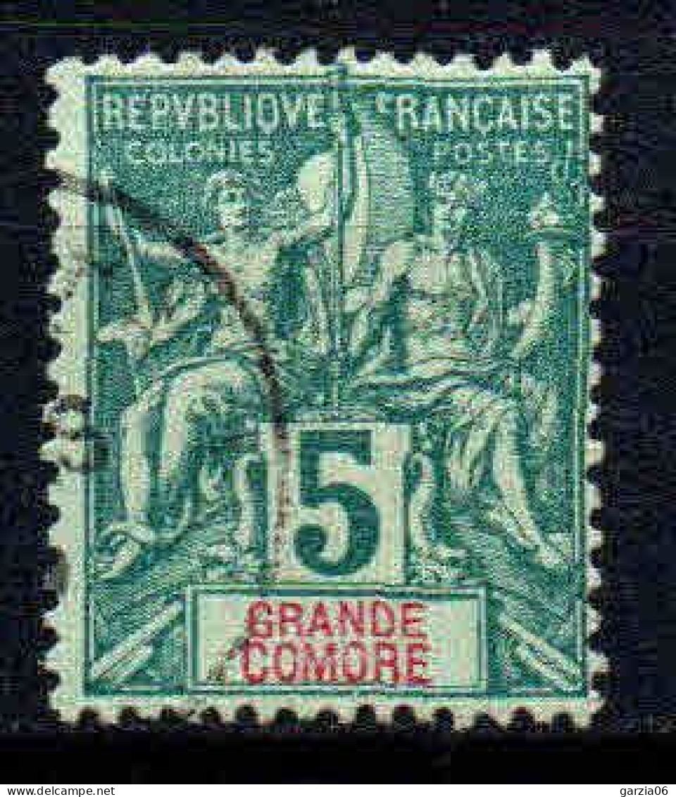 Grande Comore   - 1897 -  Type Sage  - N° 4  -  Oblitéré - Used - Usados