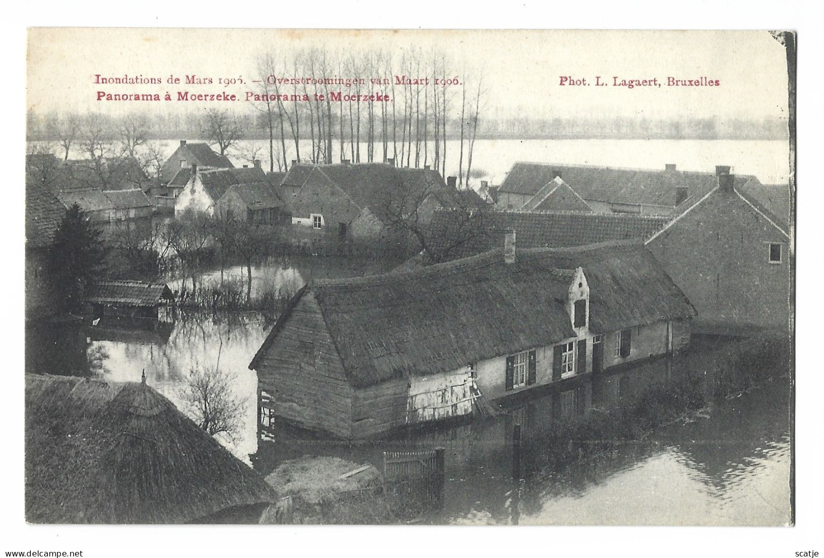 Moerzeke.   -    Overstroming Van Maart 1906 - Hamme