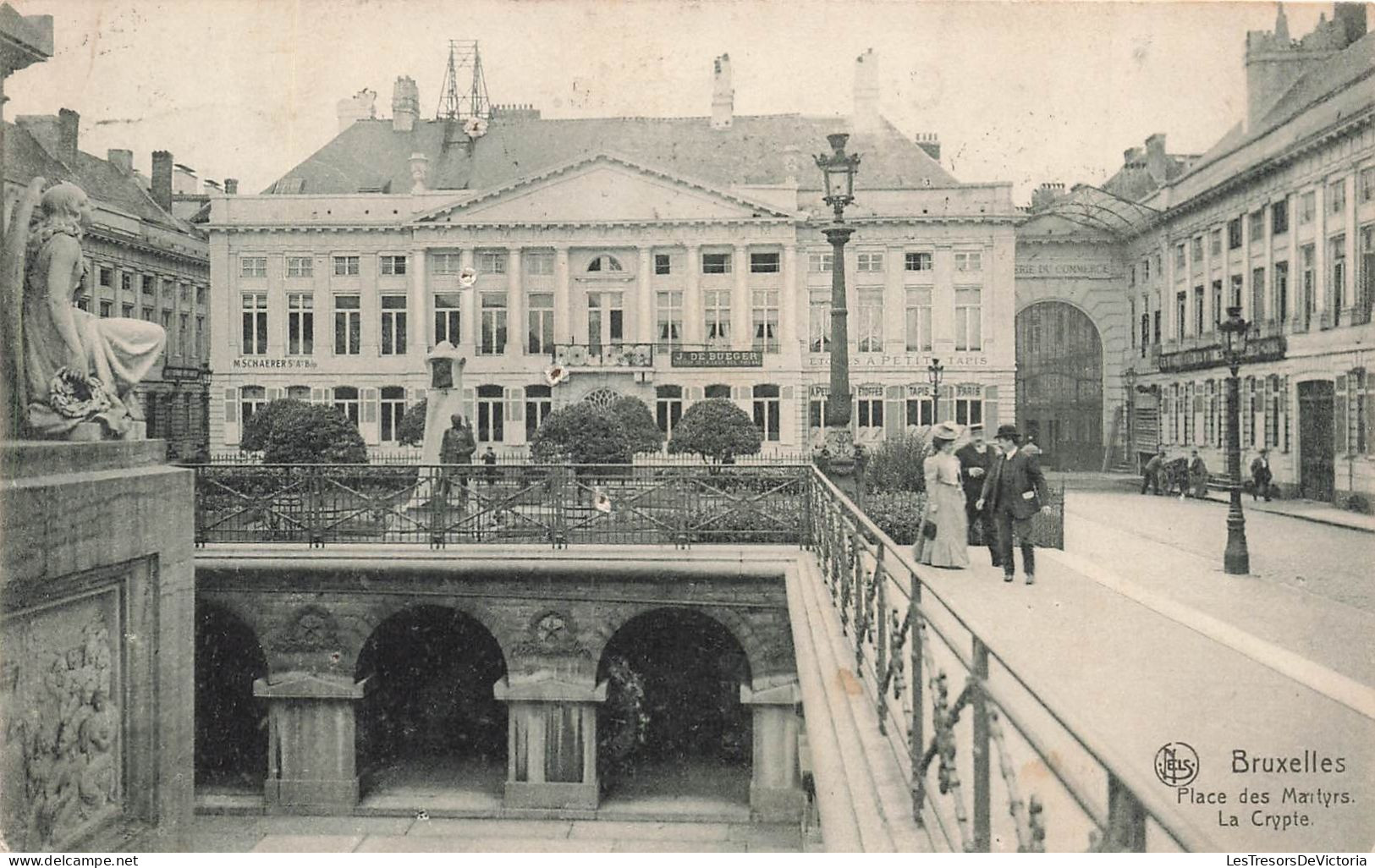 BELGIQUE - Bruxelles - Place Des Martyrs - La Crypte - Carte Postale Ancienne - Universal Exhibitions