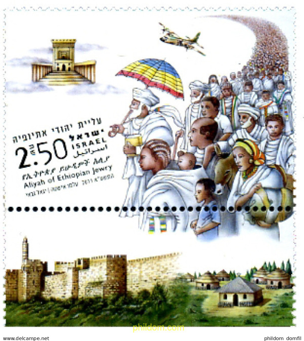 329138 MNH ISRAEL 2011 LLEGADA DE LOS JUDIOS ETIOPES - Ungebraucht (ohne Tabs)