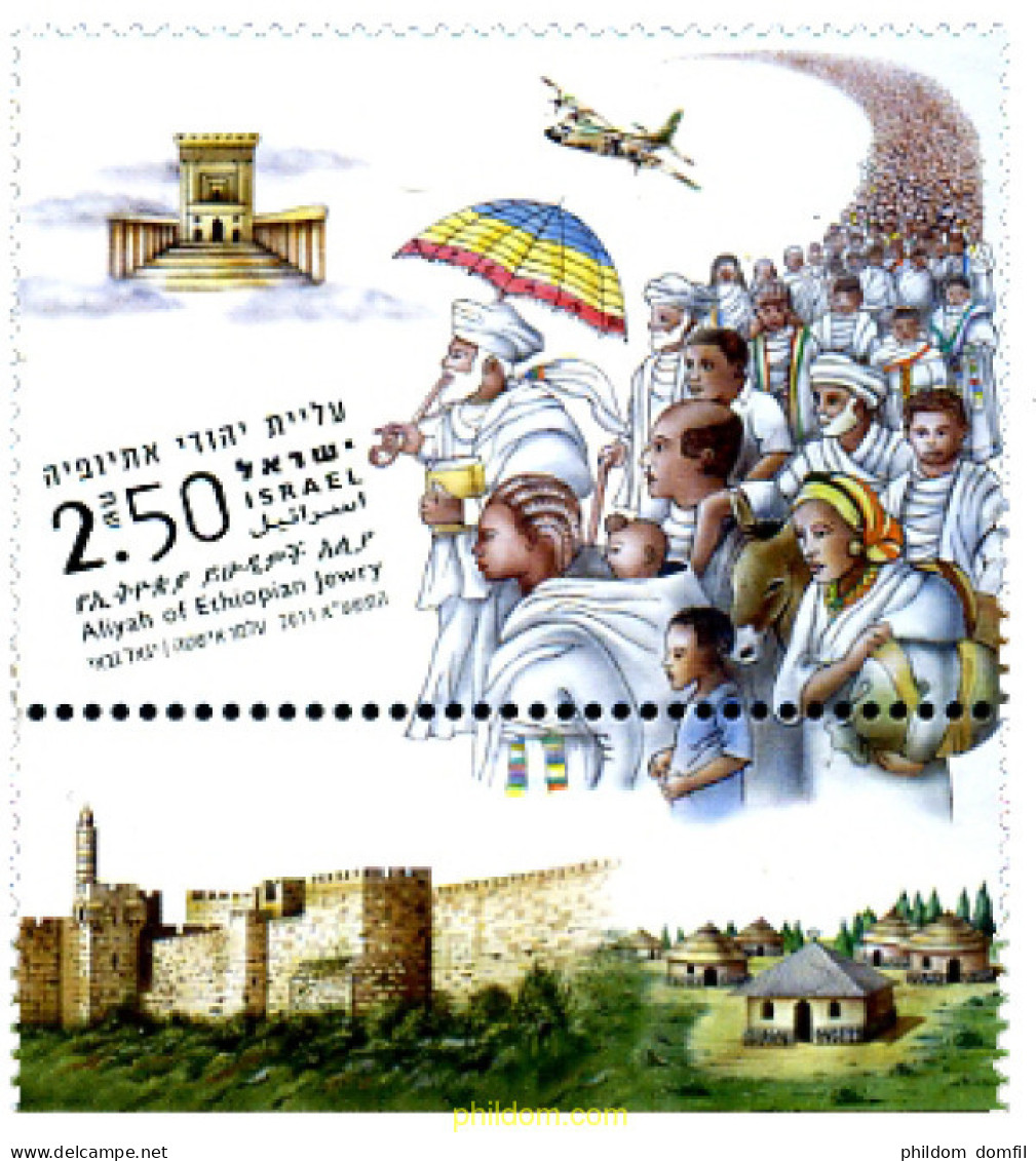 329138 MNH ISRAEL 2011 LLEGADA DE LOS JUDIOS ETIOPES - Unused Stamps (without Tabs)