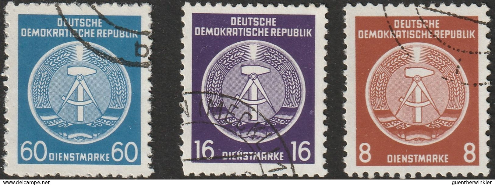 1954 DDR Dienstmarke - Afgestempeld