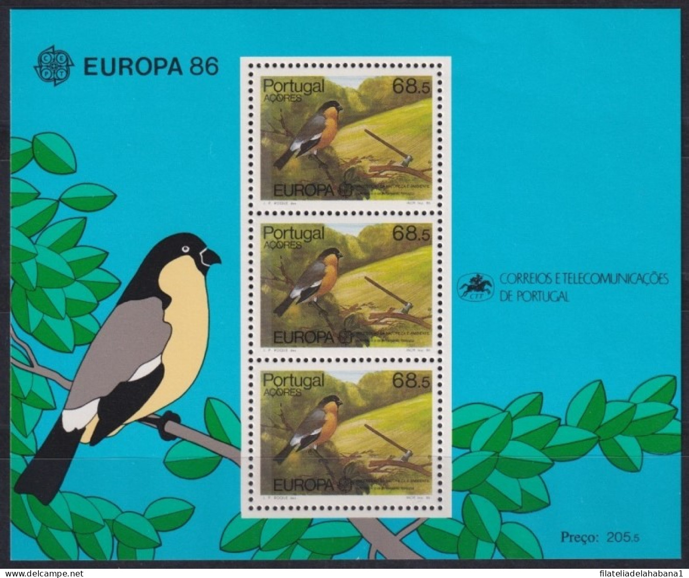 F-EX47463 PORTUGAL AZORES MNH 1986 BIRD AVES PAJAROS OISEAUX VÖGEL EUROPA.  - Collezioni & Lotti