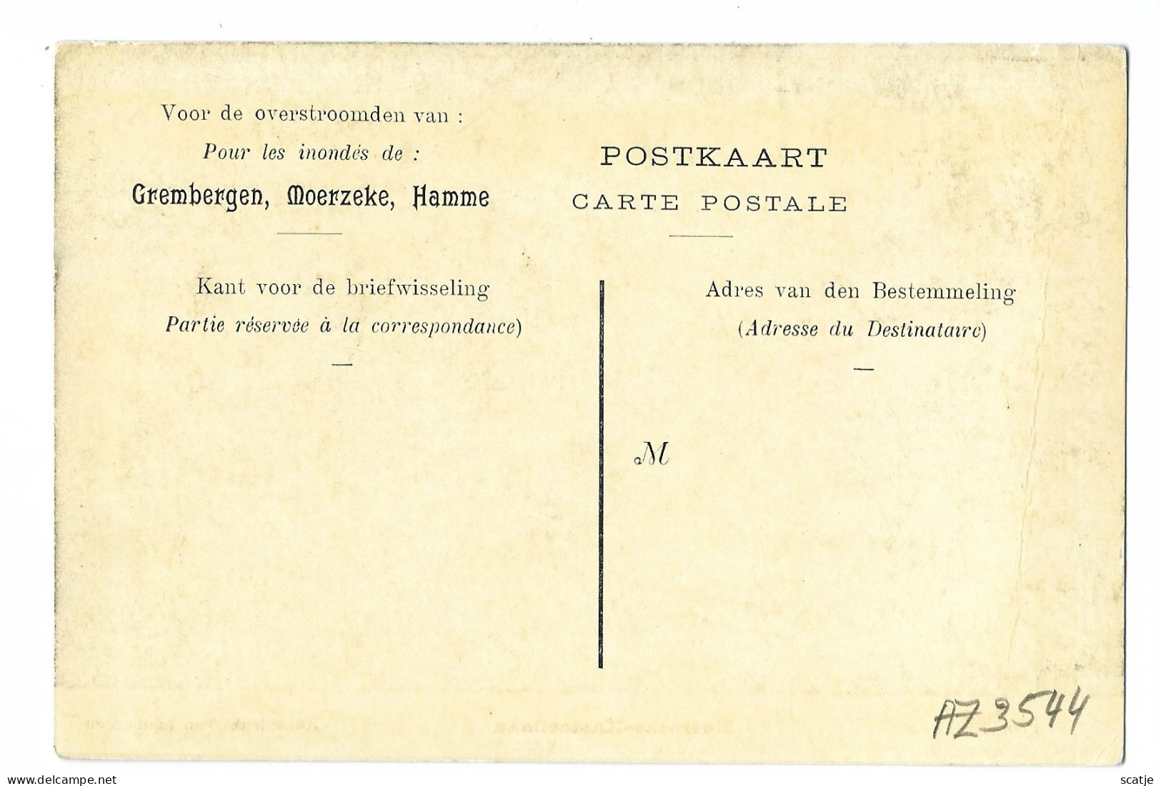 Moerzeke - Kasteellaan.   -   Overstroming Van Maart 1906 - Hamme