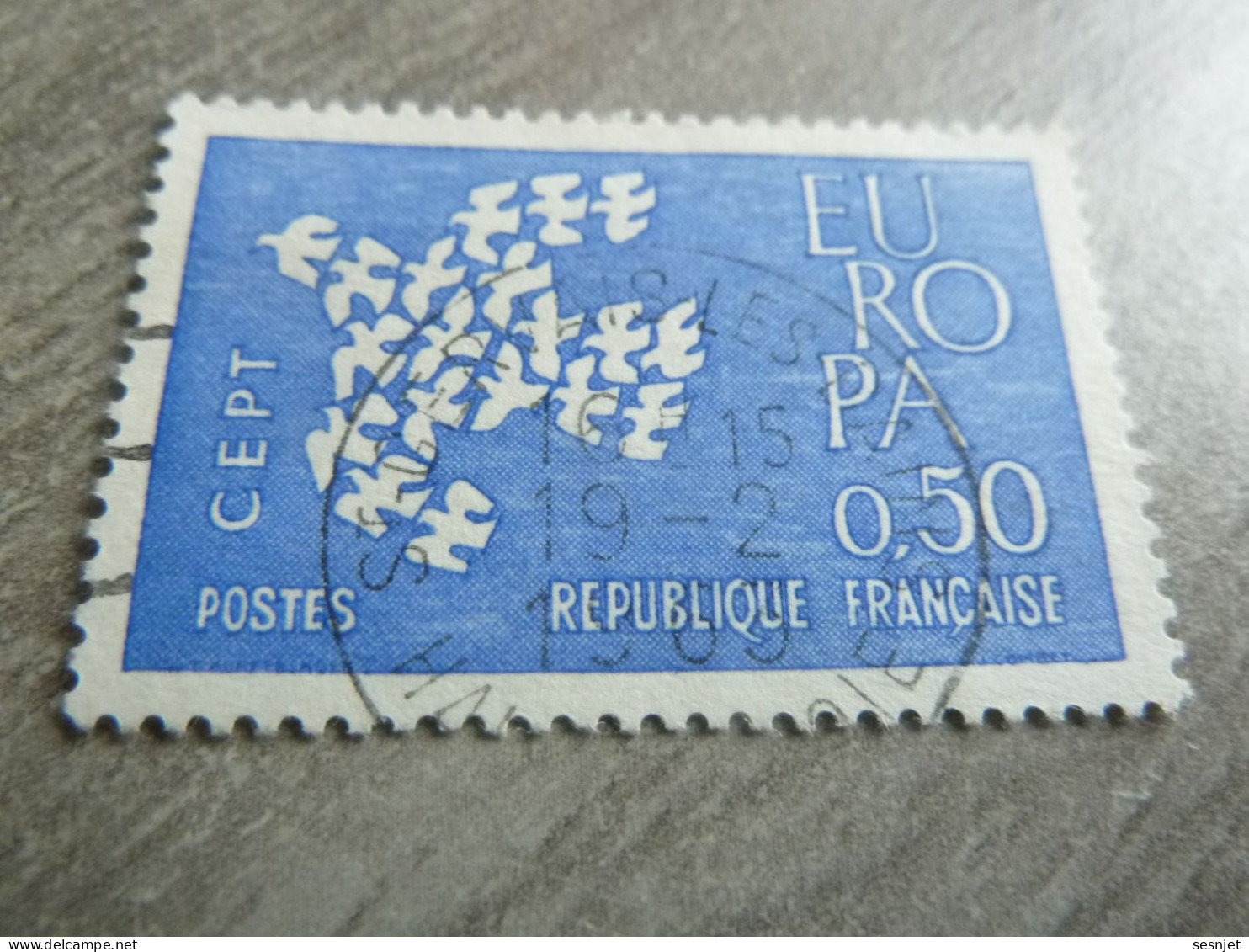 Europa - 50c. - Yt 1310 - Outremer - Oblitéré - Année 1961 - - 1961