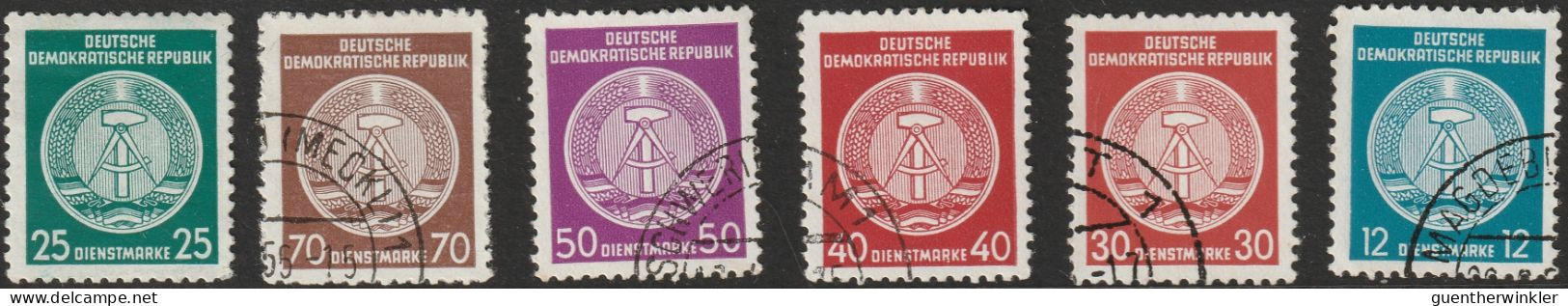 1954 DDR Lot  Dienstmarke Gestempelt - Oblitérés