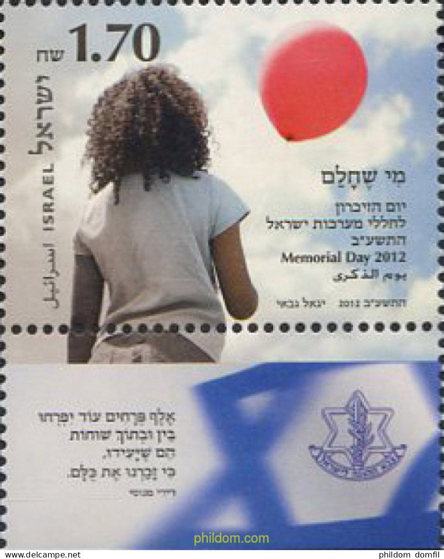 329216 MNH ISRAEL 2012 DIA DEL RECUERDO - Ongebruikt (zonder Tabs)