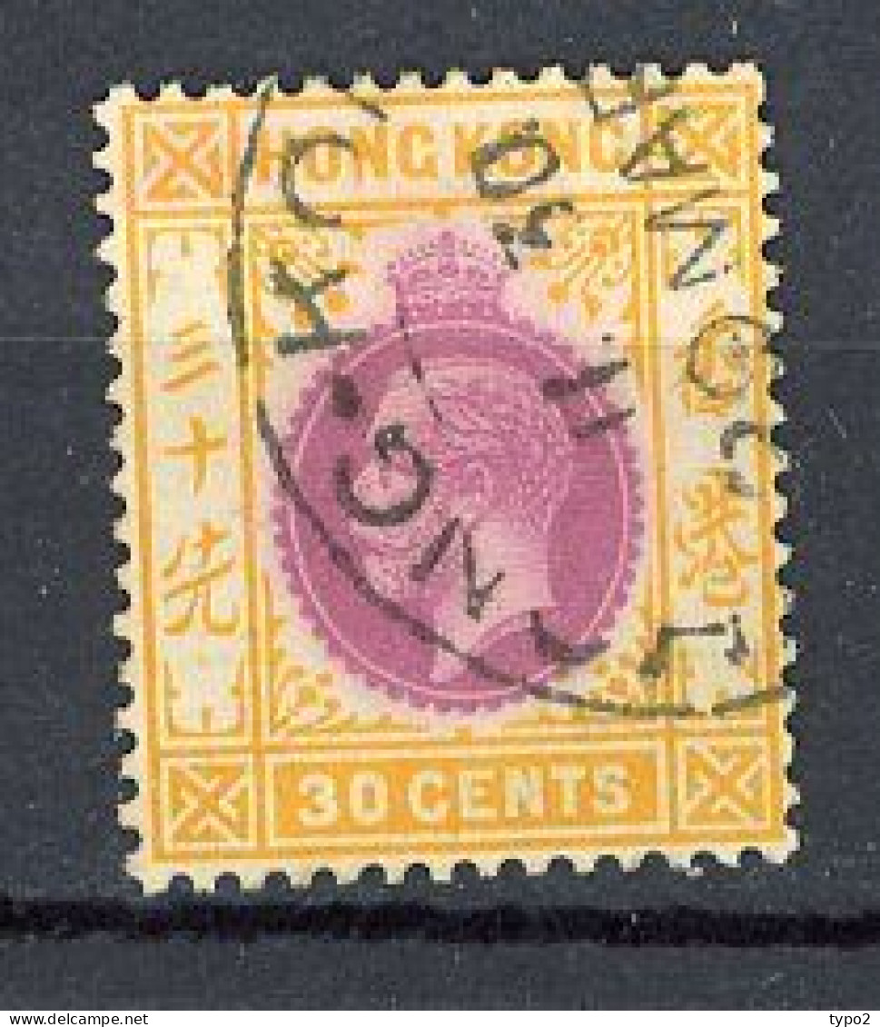H-K  Yv. N° 126 ; SG N°127 Fil CA Mult Script (o) 30c Ocre Et Violet-jaune- George V Cote 1,75 Euro BE  2 Scans - Usados