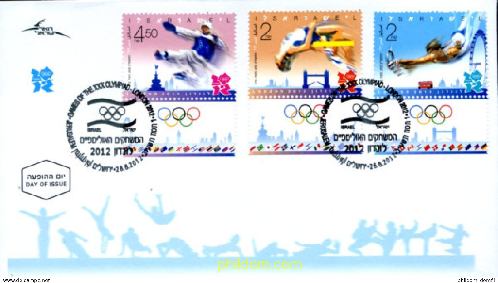 287690 MNH ISRAEL 2012 30 JUEGOS OLIMPICOS DE VERANO LONDRES 2012 - Unused Stamps (without Tabs)